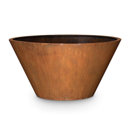 The Outdoor Plus 46 Sierra Corten Steel Planter - 20 Tall OPT-PSR4820